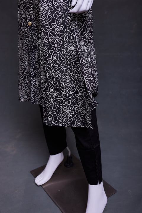 Black Straight Cut Kurta