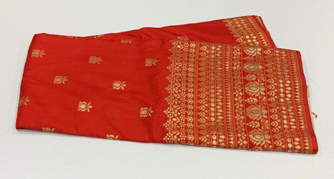 Red Moonga Silk saree