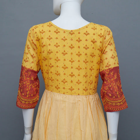 Yellow A-Line Kurti