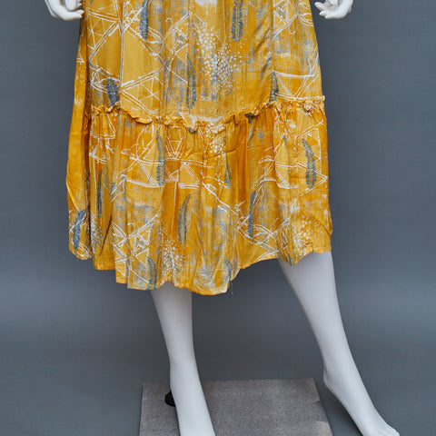 Yellow A-Line Kurti