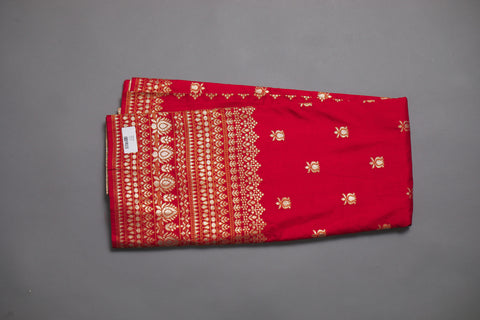 Red Moonga Silk saree