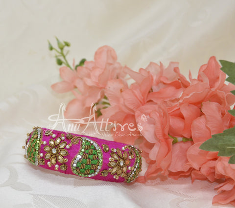 Maggam Work Bangles [Hand Crafted For Festive Look]