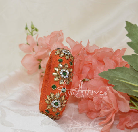 Maggam Work Bangles [Hand Crafted For Festive Look]