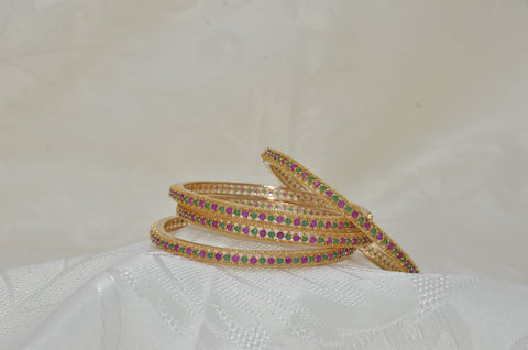 Indian Ruby Emerald Bangles